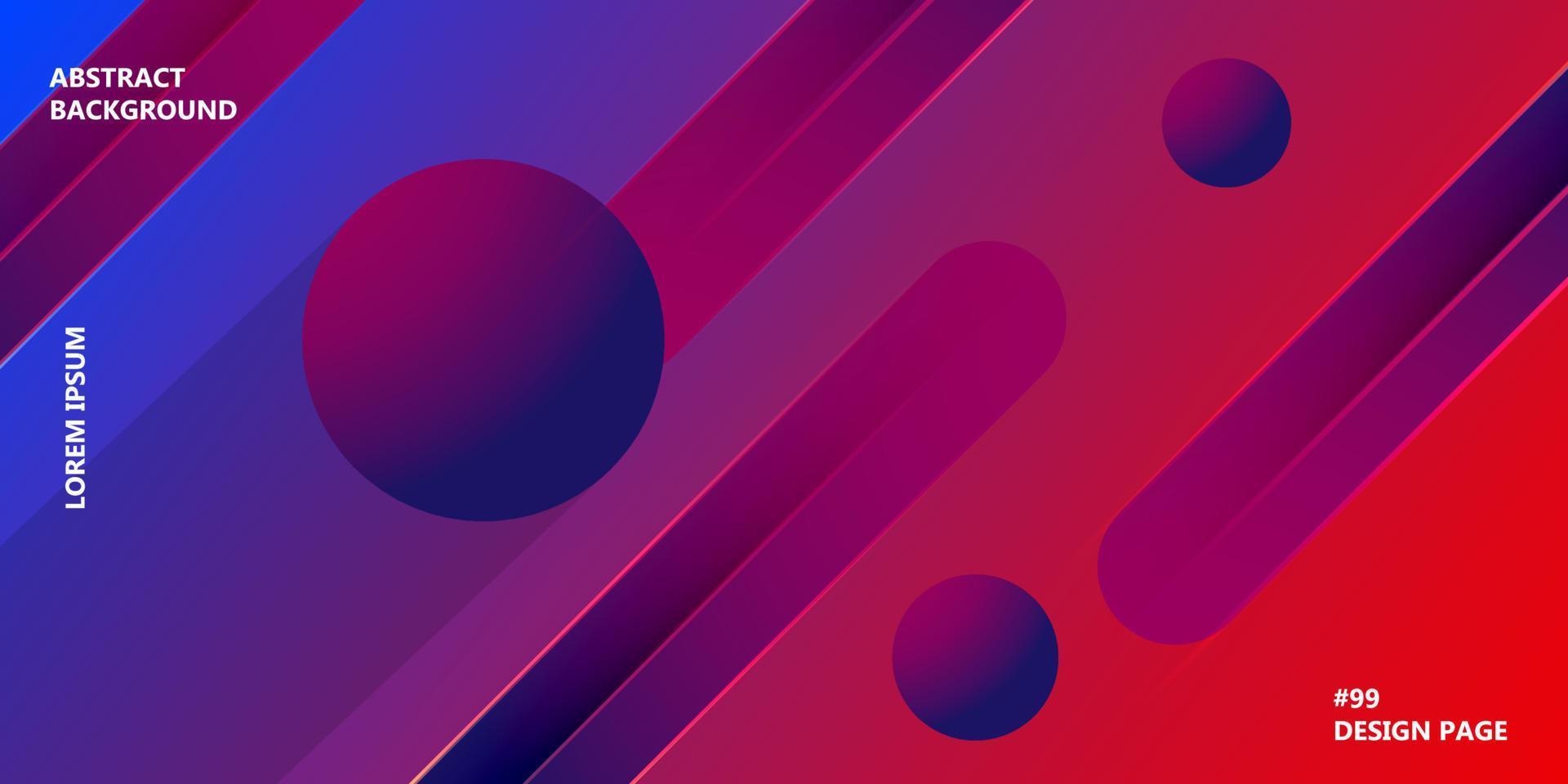 diseño abstracto de fondo vectorial de memphis. telón de fondo de banner creativo de arte vibrante. póster gráfico geométrico degradado de cubierta de forma moderna. dinámica de superposición de movimiento de onda fluida vector