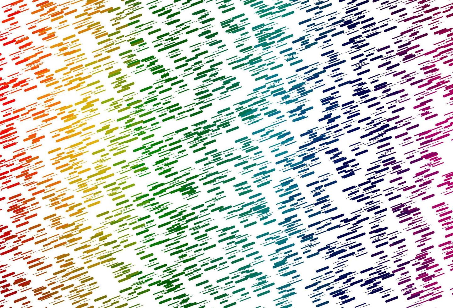 patrón de vector de arco iris multicolor claro con líneas estrechas.