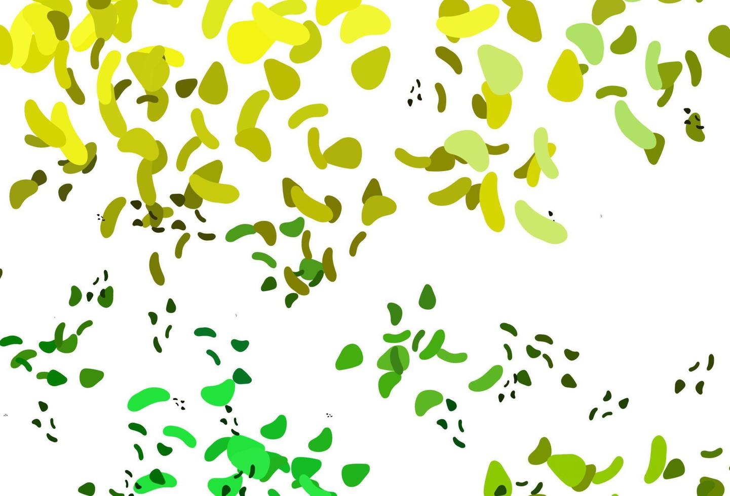 Light Green, Yellow vector texture with random forms.