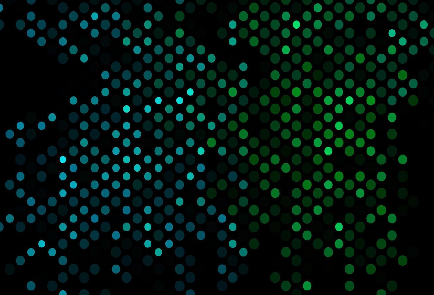 Dark Blue, Green vector pattern with spheres.