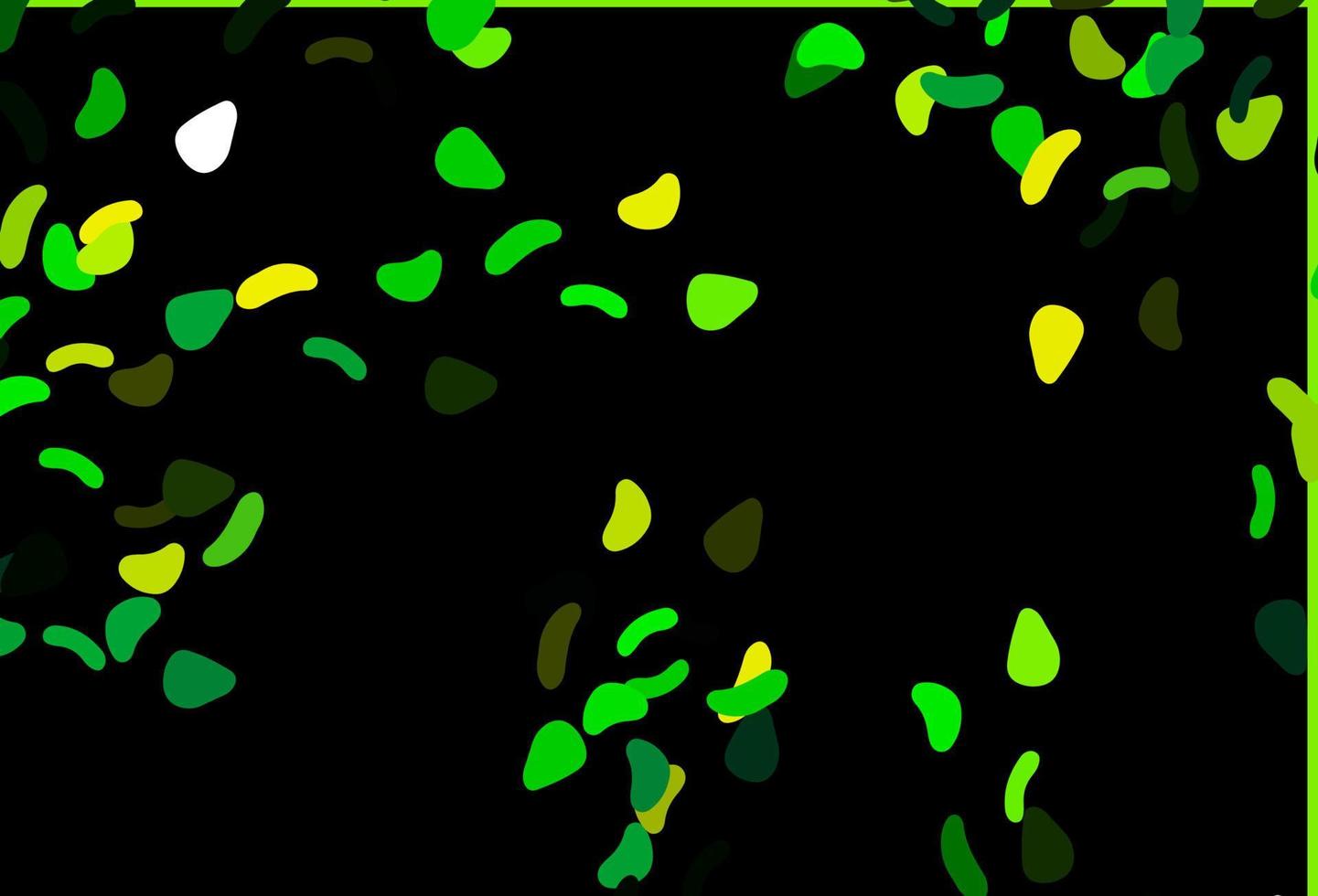 Light Green, Yellow vector texture with random forms.