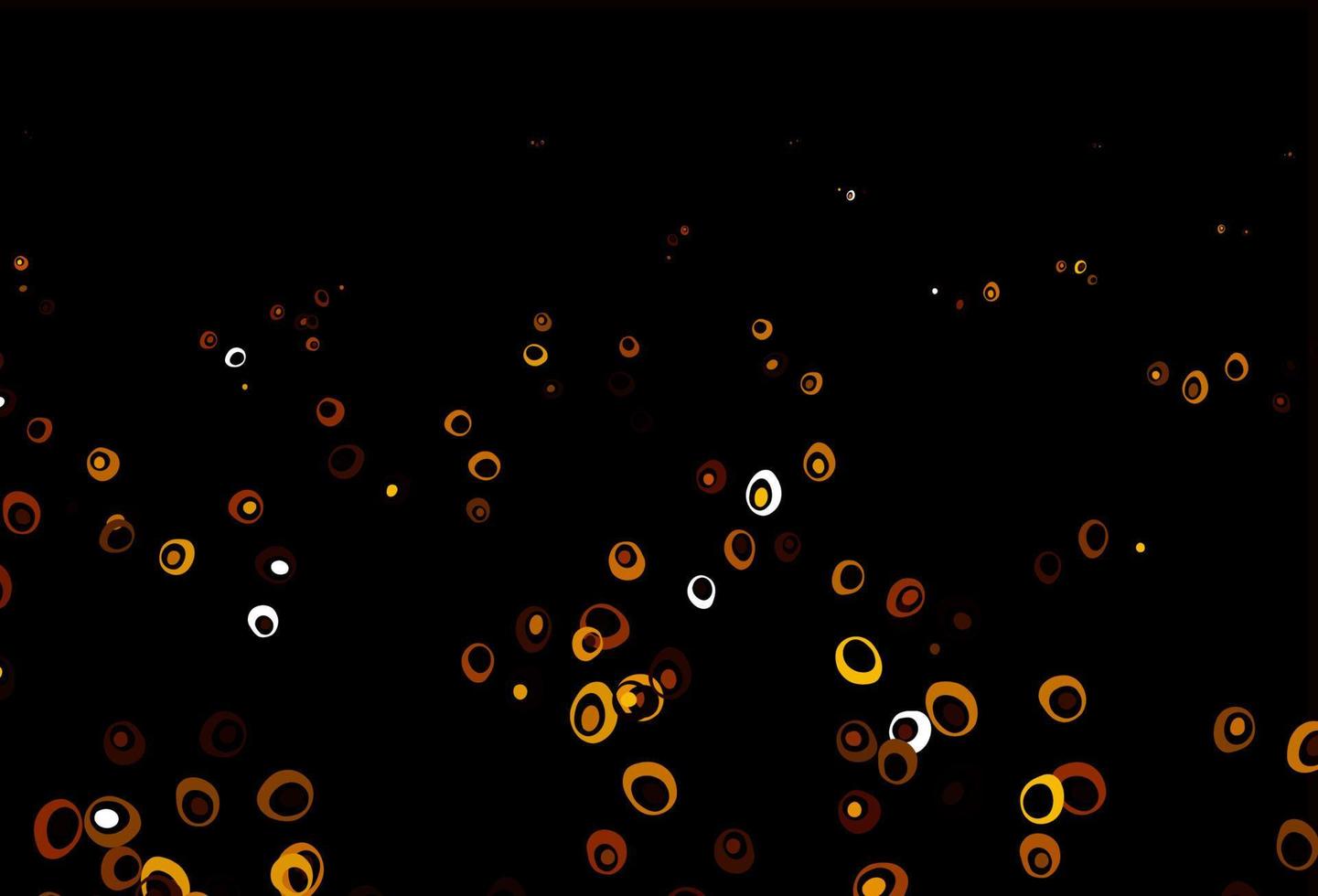 Telón de fondo de vector naranja claro con puntos.