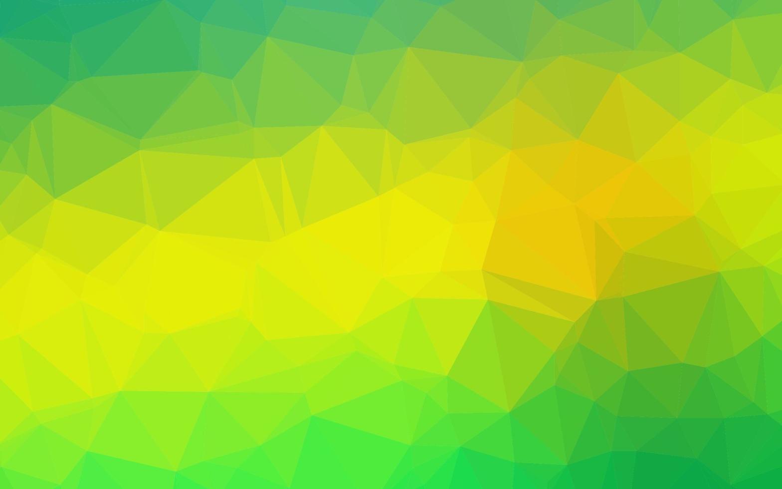 Light Green, Yellow vector polygonal background.