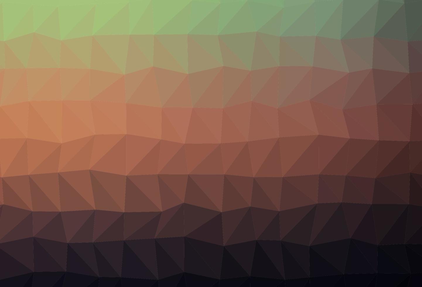 Dark Green, Red vector abstract polygonal cover.