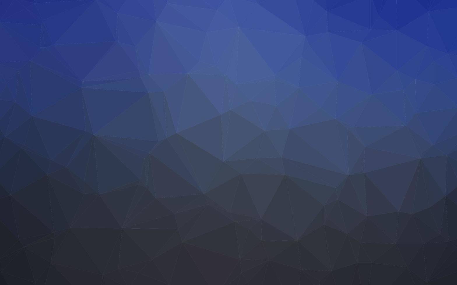 Dark BLUE vector shining triangular background.