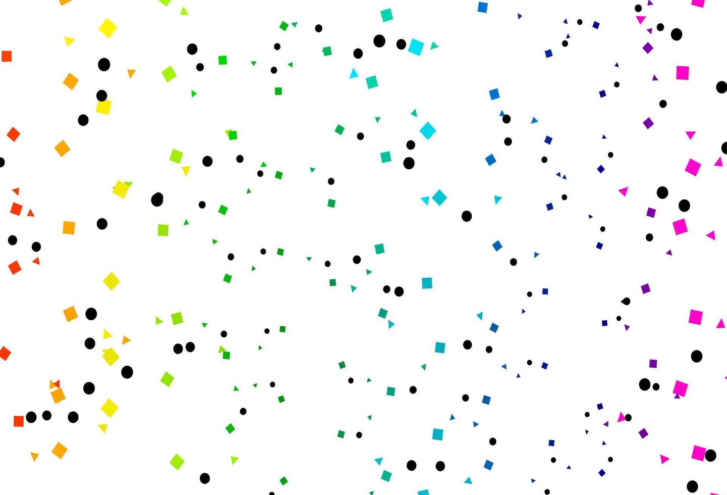 Light Multicolor, Rainbow vector texture in poly style with circles, cubes.