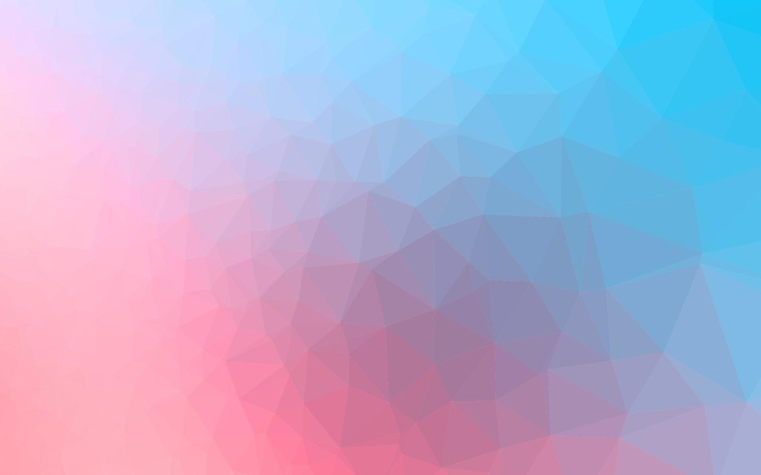 azul claro, textura poligonal abstracta de vector rojo.