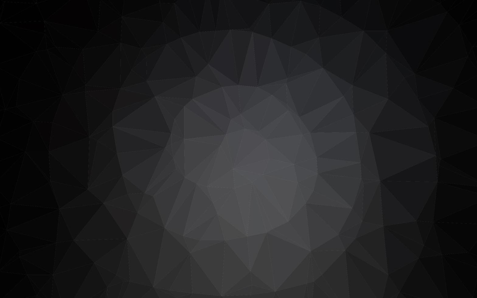 Dark Black vector polygonal template.