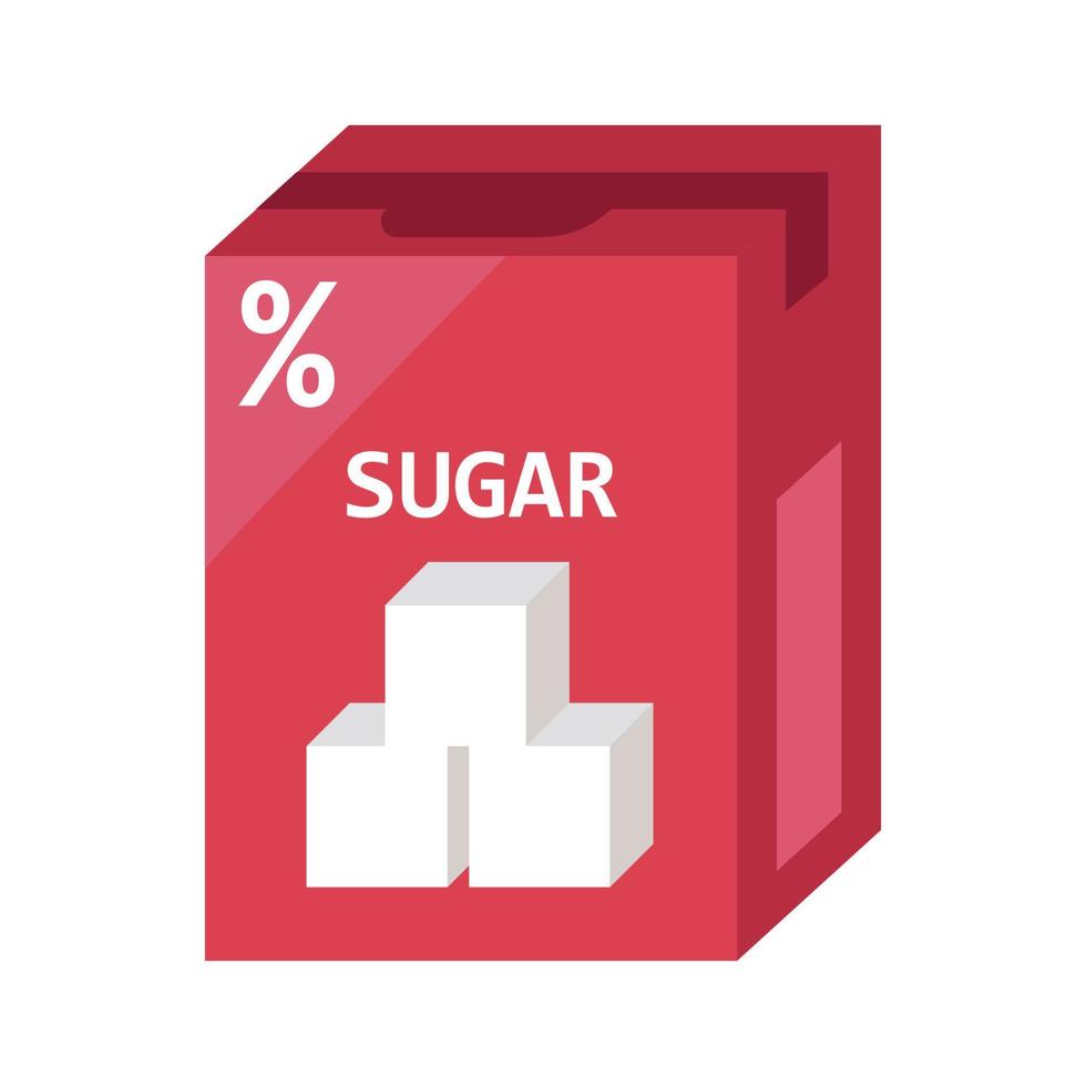 Sugar package vector food design isolated white. Icon product illustration paper packaging symbol and ingredient pack and bag sachet organic. Box packet sweet spices and container sucrose kitchen