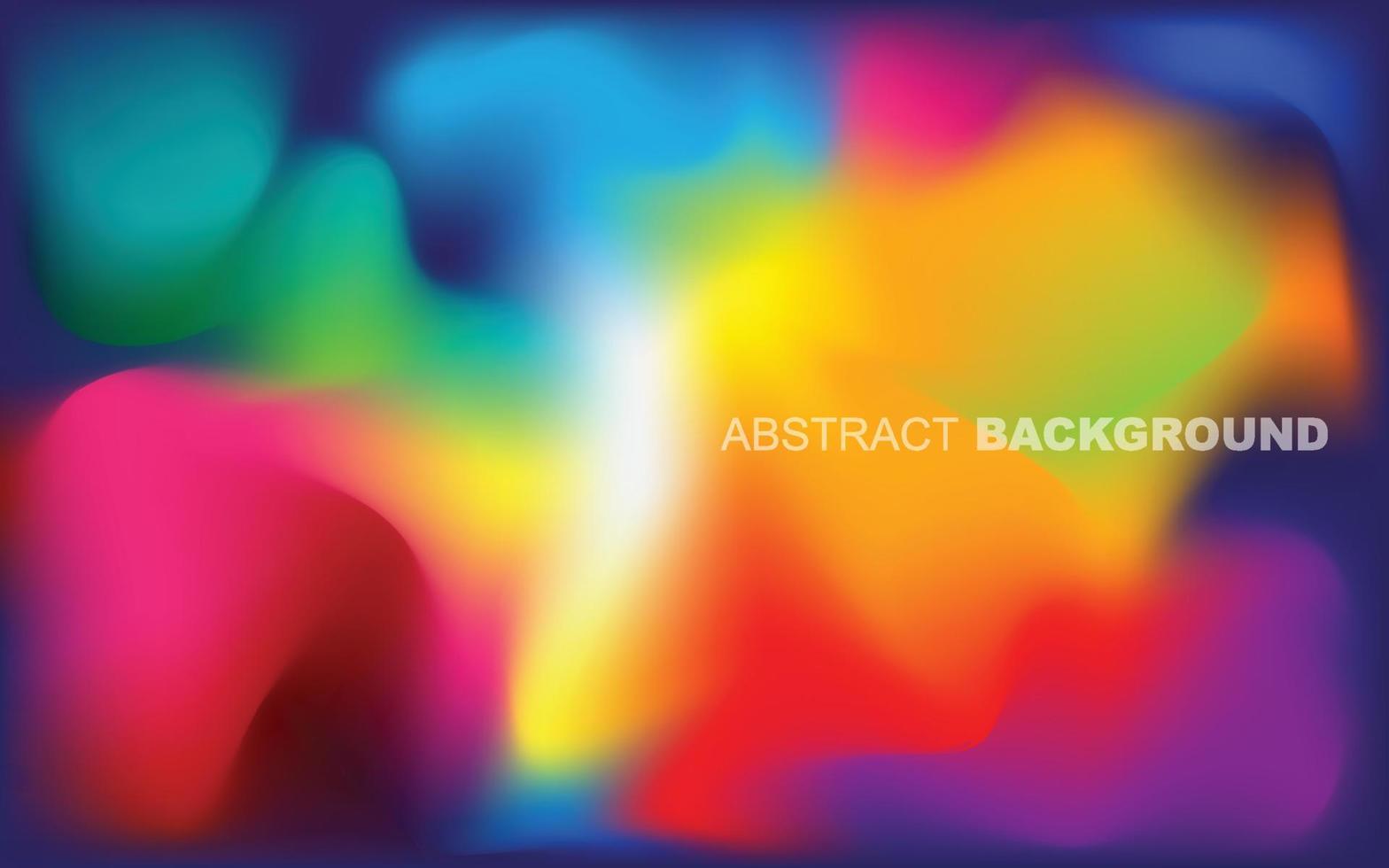 Blurred colored abstract background. Smooth transitions of iridescent colors. Colorful gradient. Rainbow backdrop. vector