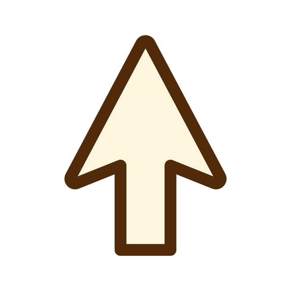 Vector retro arrow icon. Arrow cursor in flat design. Pointer.