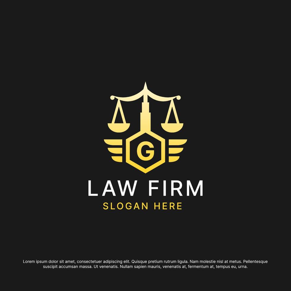 Logo Themplate Law Firm Initial Alphabete Premium Vector