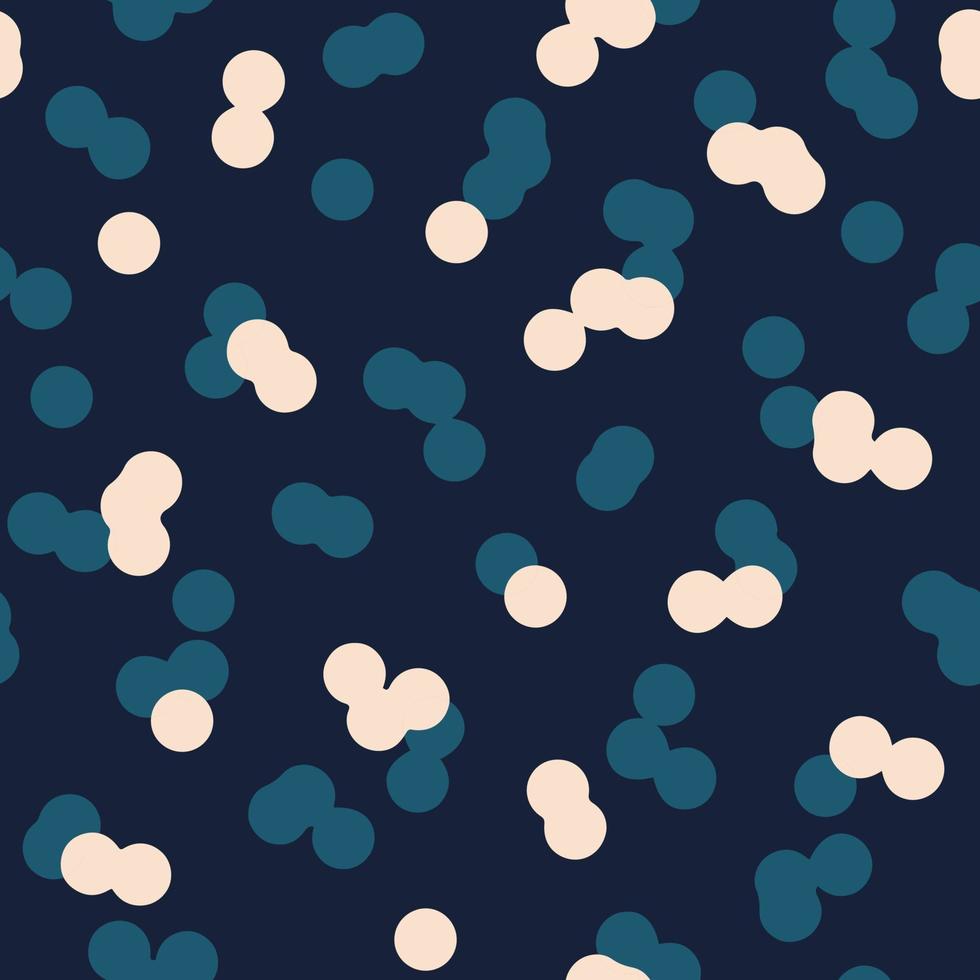 Simple dotted seamless pattern. Minimal background blue color. Vector illustration.