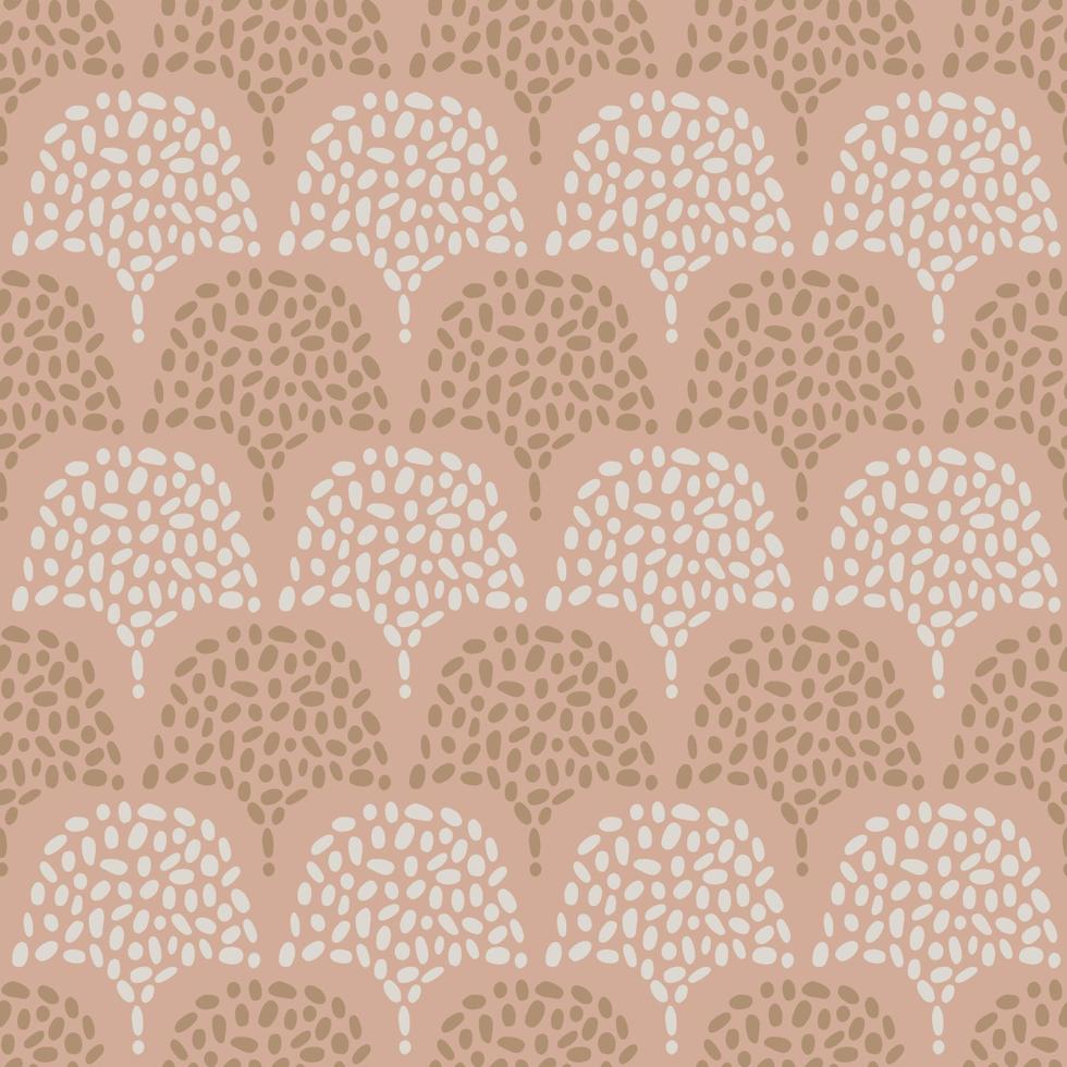 Simple dotted neutral seamless pattern. Minimal background boho color. Vector illustration.