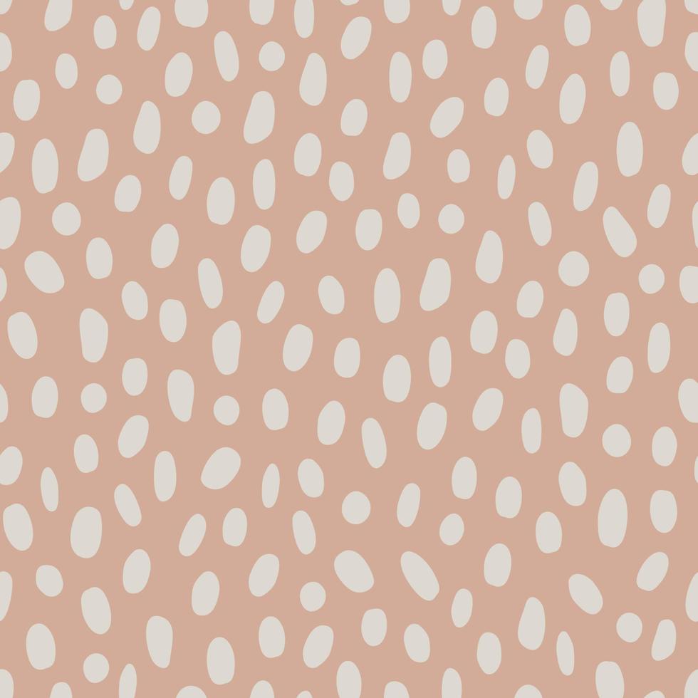Simple dotted neutral seamless pattern. Minimal background boho color