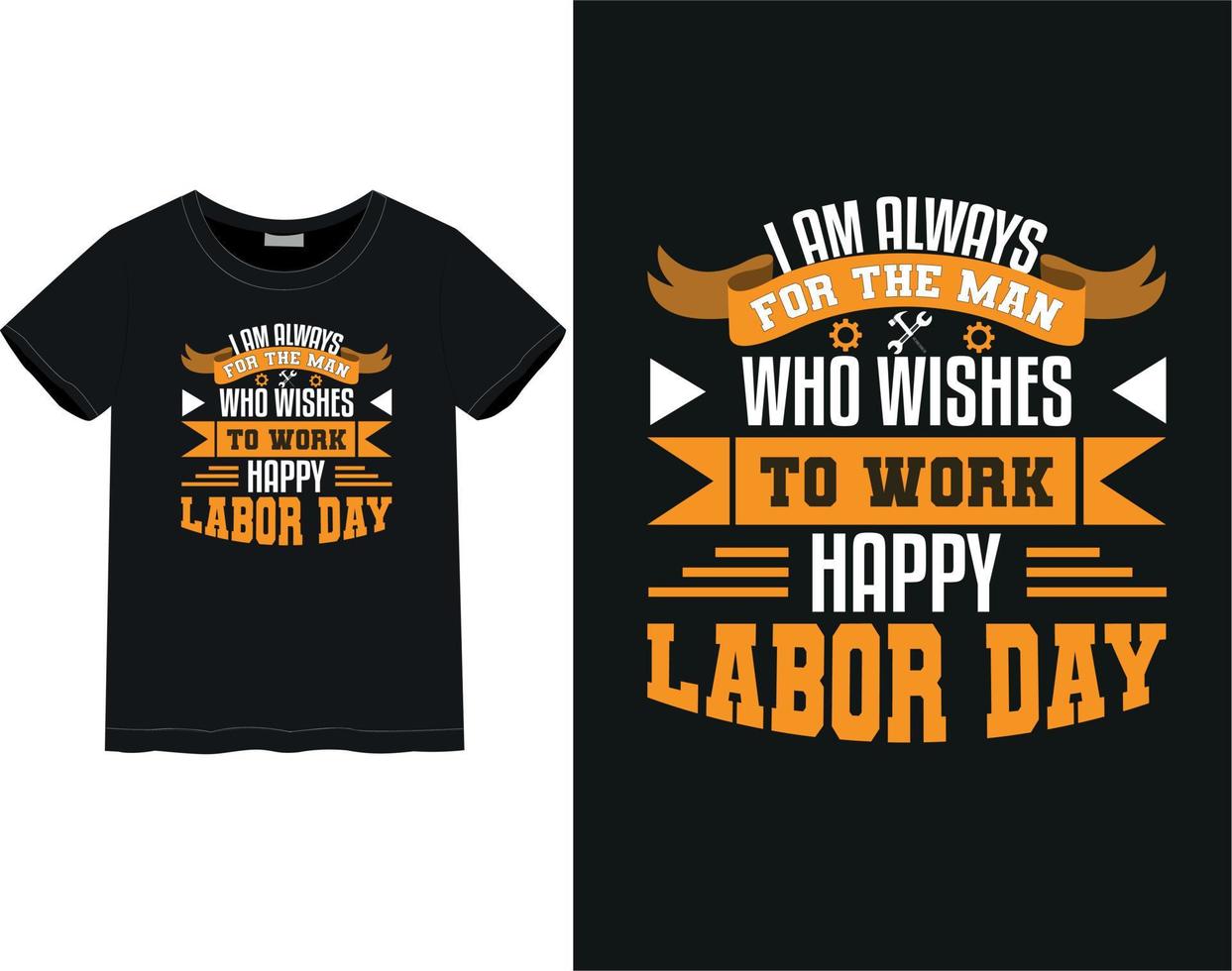 Labor day t-shirt vector