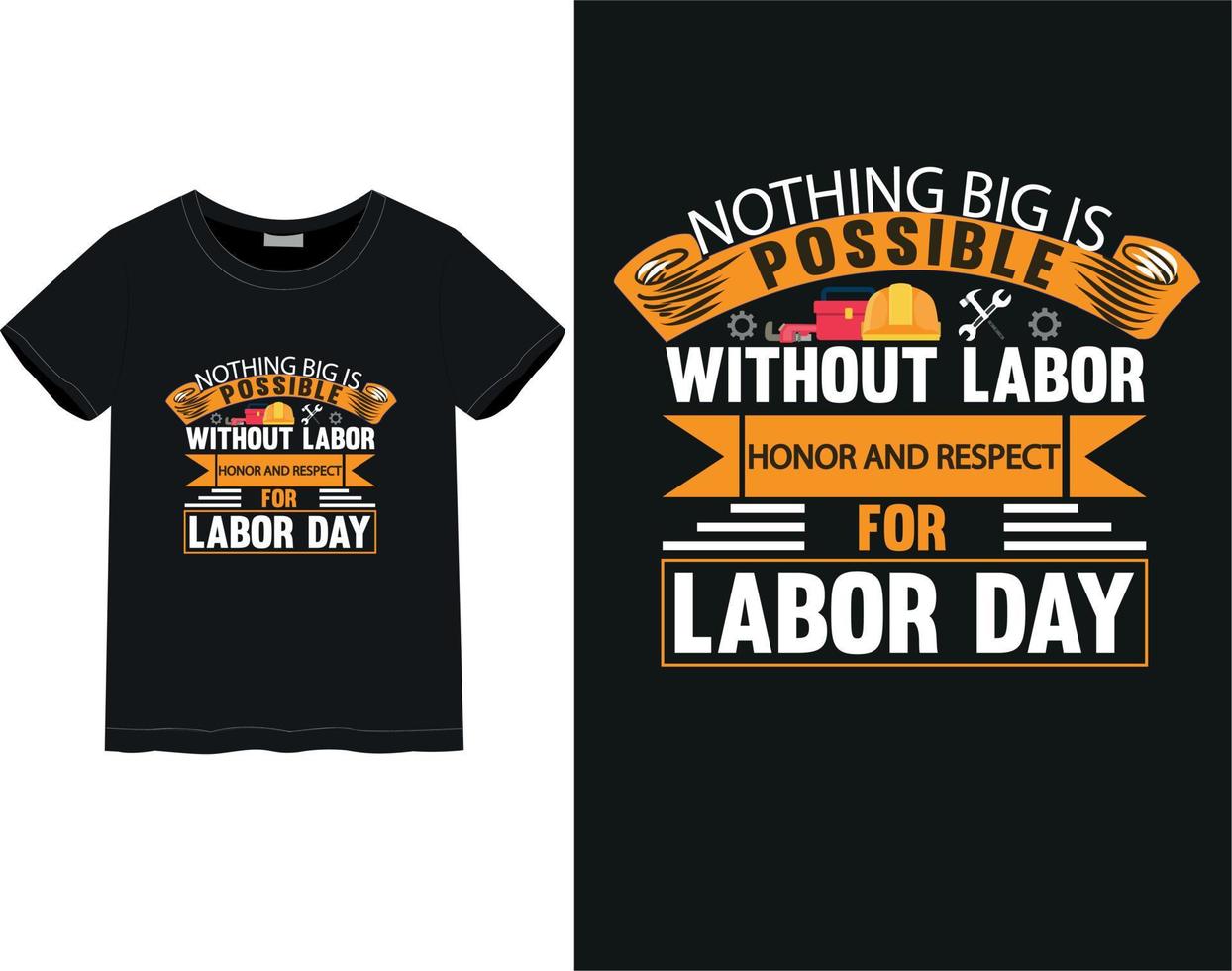 Labor day t-shirt vector