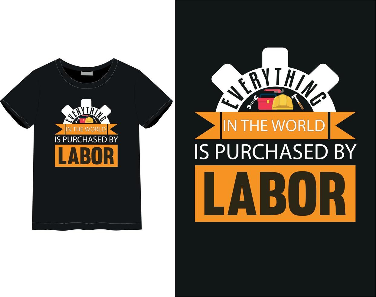 Labor day t-shirt vector