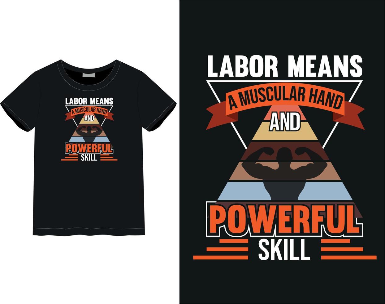 Labor day t-shirt vector