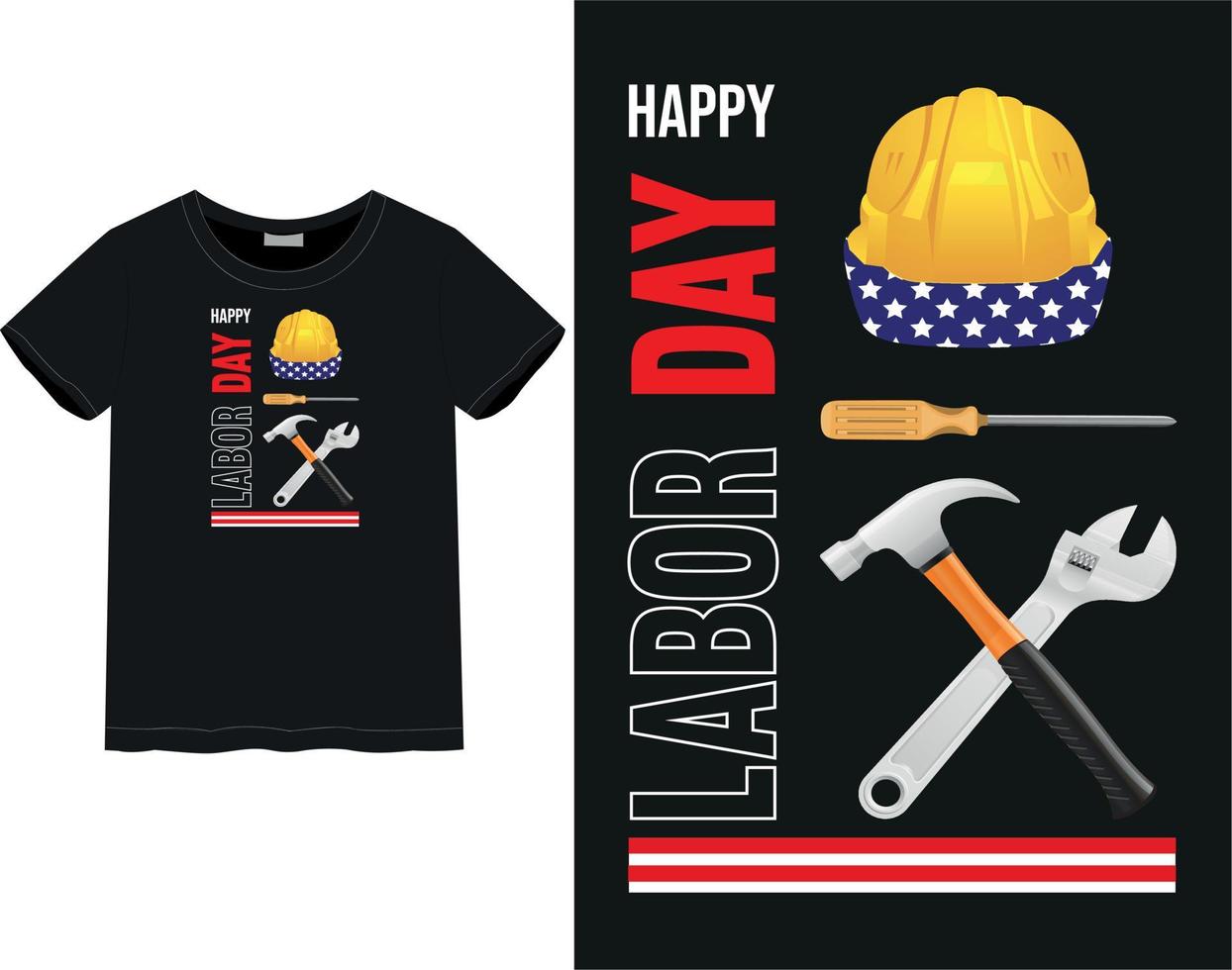 Labor day t-shirt vector