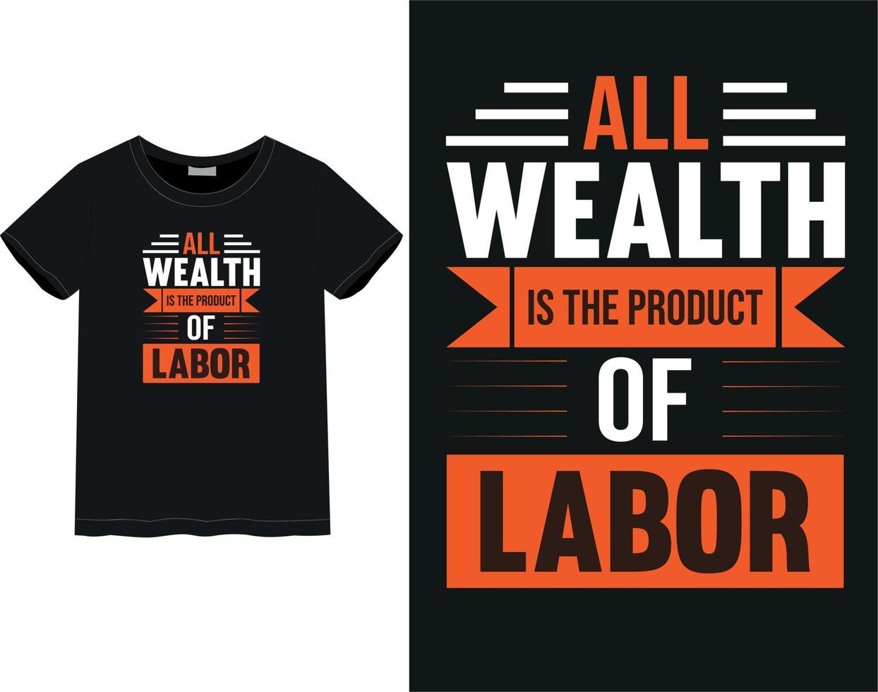 Labor day t-shirt vector