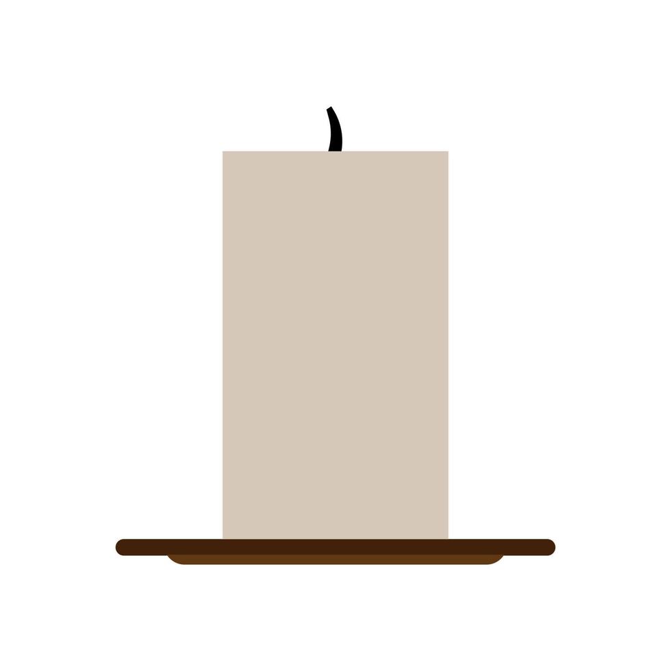 Candlestick holder decoration traditional symbol religious flat brass candle vector icon. Elegant ancient  luxury light