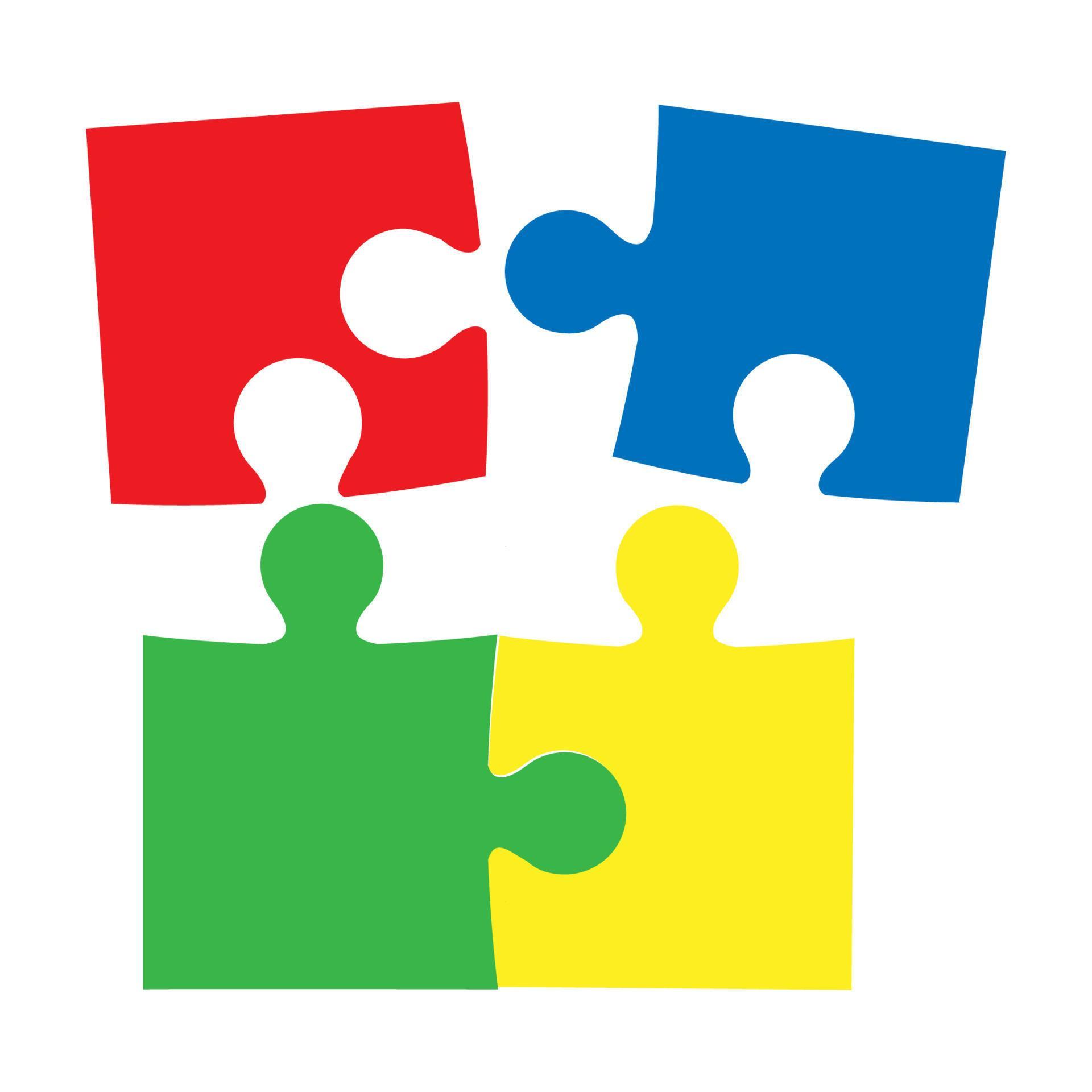 Puzzle piece vector connection idea illustration game. Jigsaw puzzle