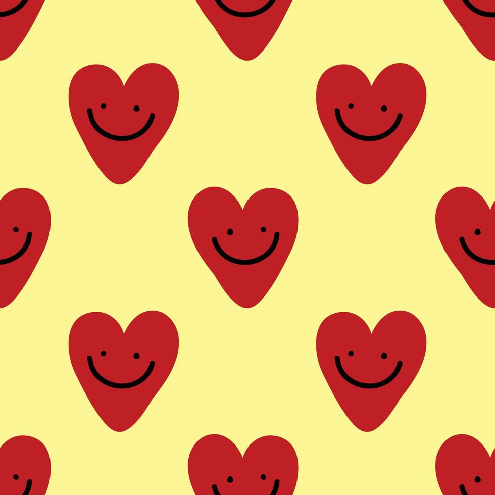 cute hearts seamless pattern design vector for valentine wrapping
