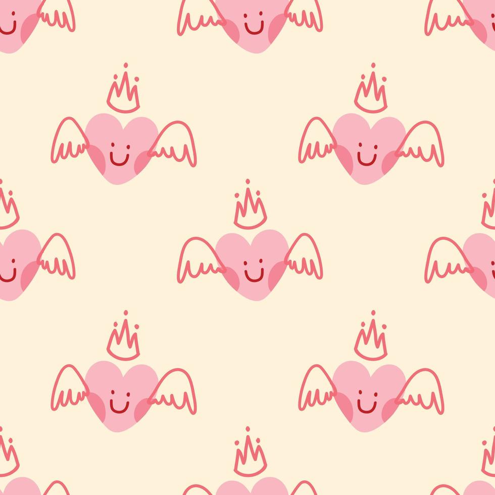 hearts seamless pattern design vector for valentine