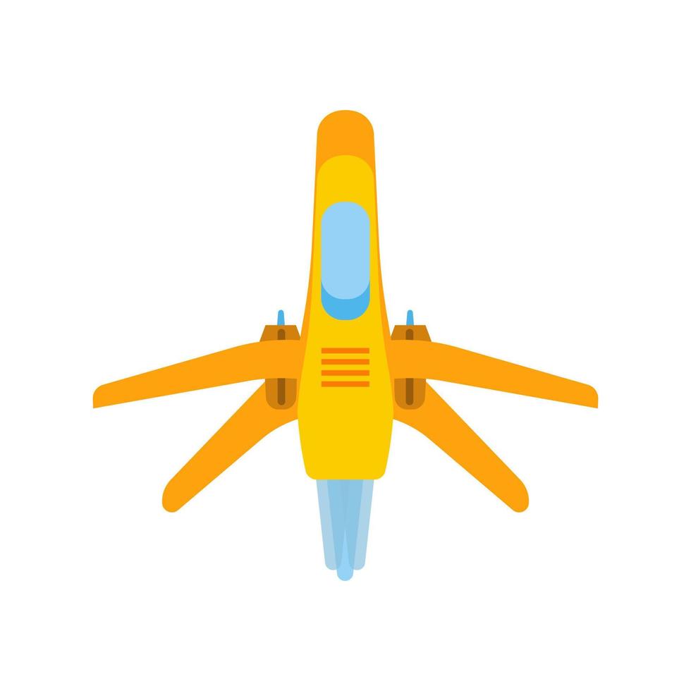 Space fighter vector cartoon war fantasy game. Futuristic rocket military future alien jet. Galaxy shuttle force fiction