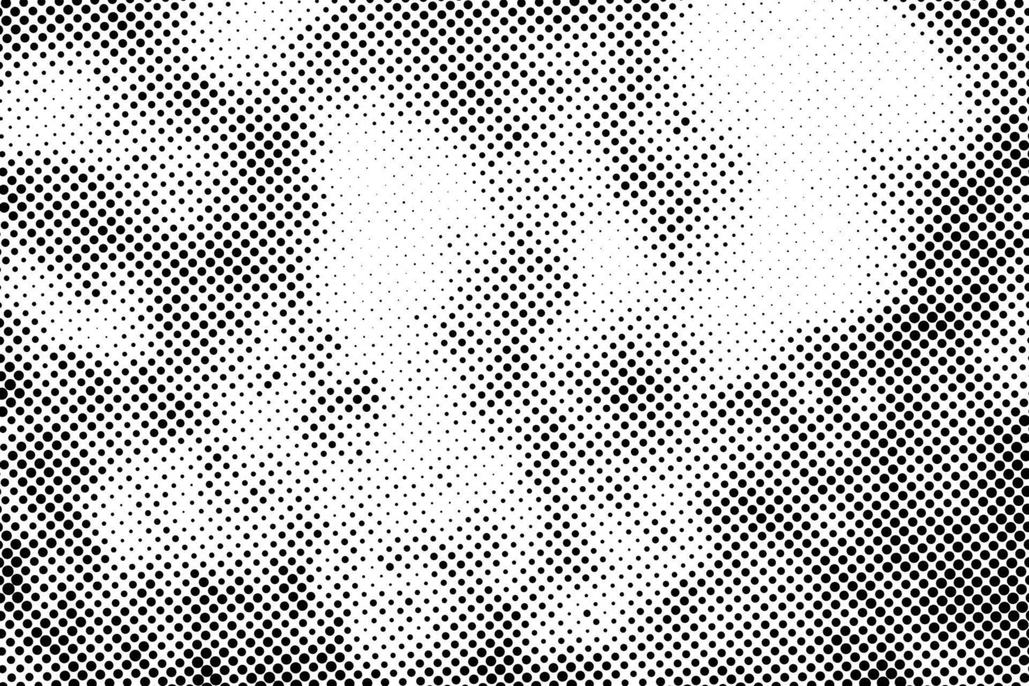 Vector black dots pattern. Halftone texture pixelate on white background.