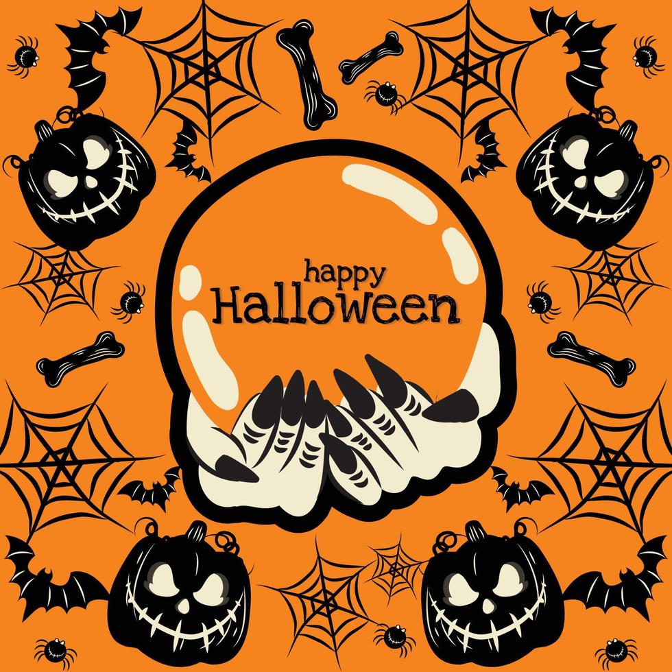 old school halloween banner art design 10889895 Vector Art at Vecteezy