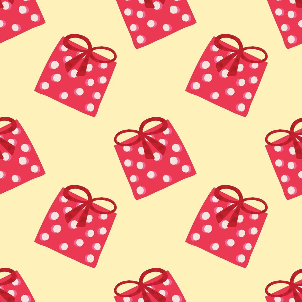 christmas gifts seamless pattern design vector