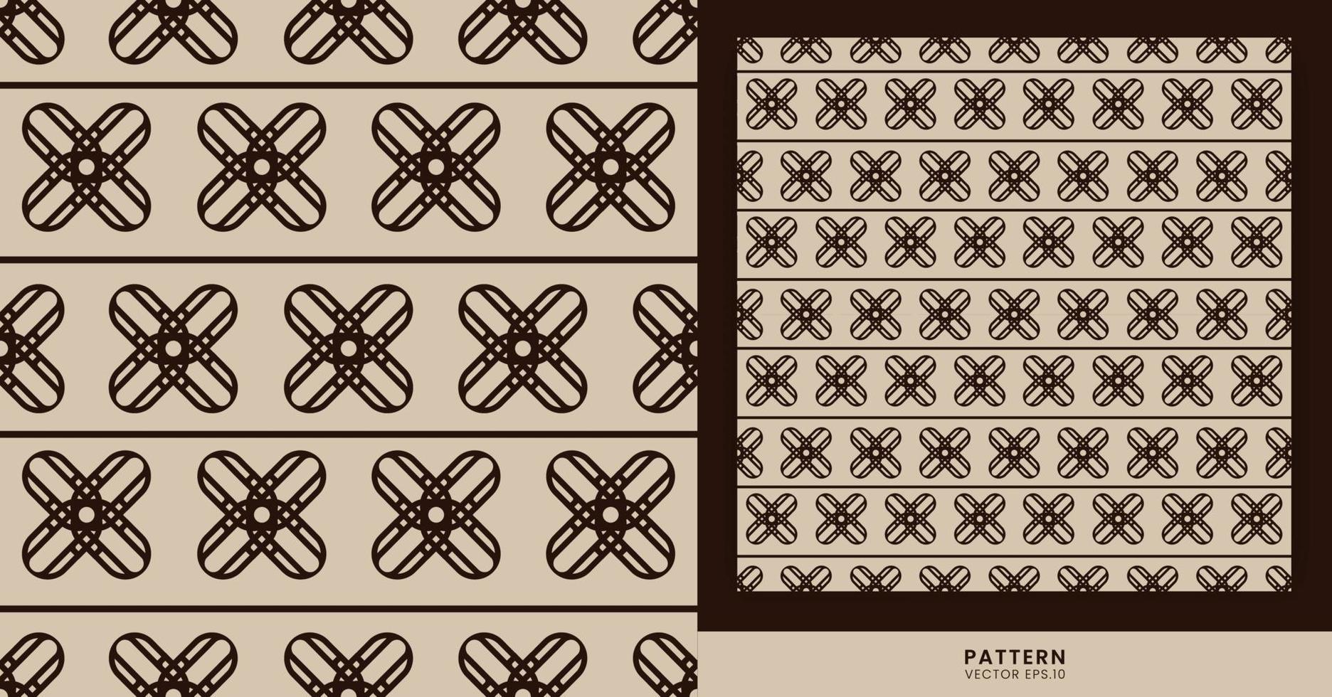 Patterns With Themes - brown stripe motifs with classic and ancient nuances on a brown background can be used to design clothes, books, gifts, or other designs. vector