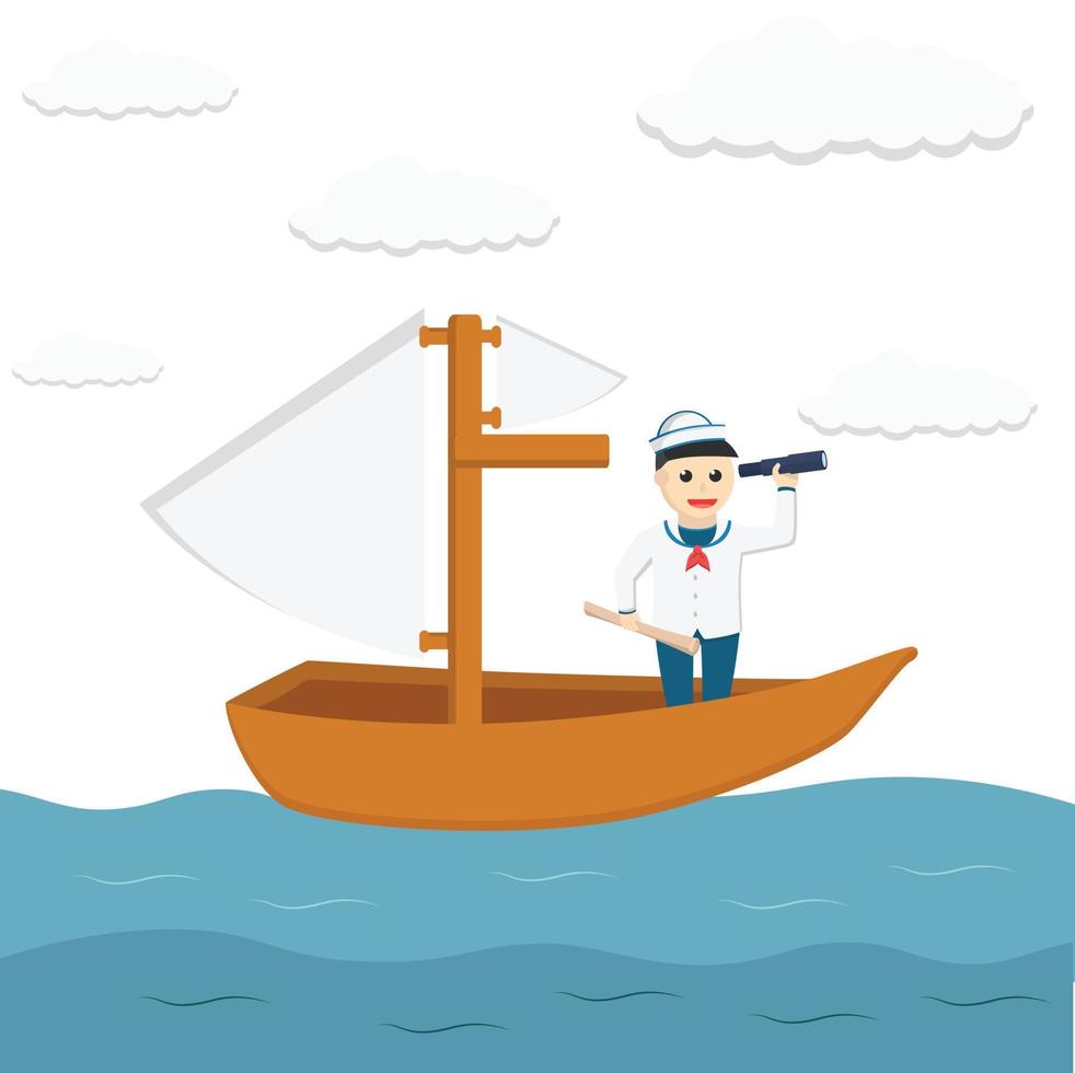 sailor adventure time design character on white background vector