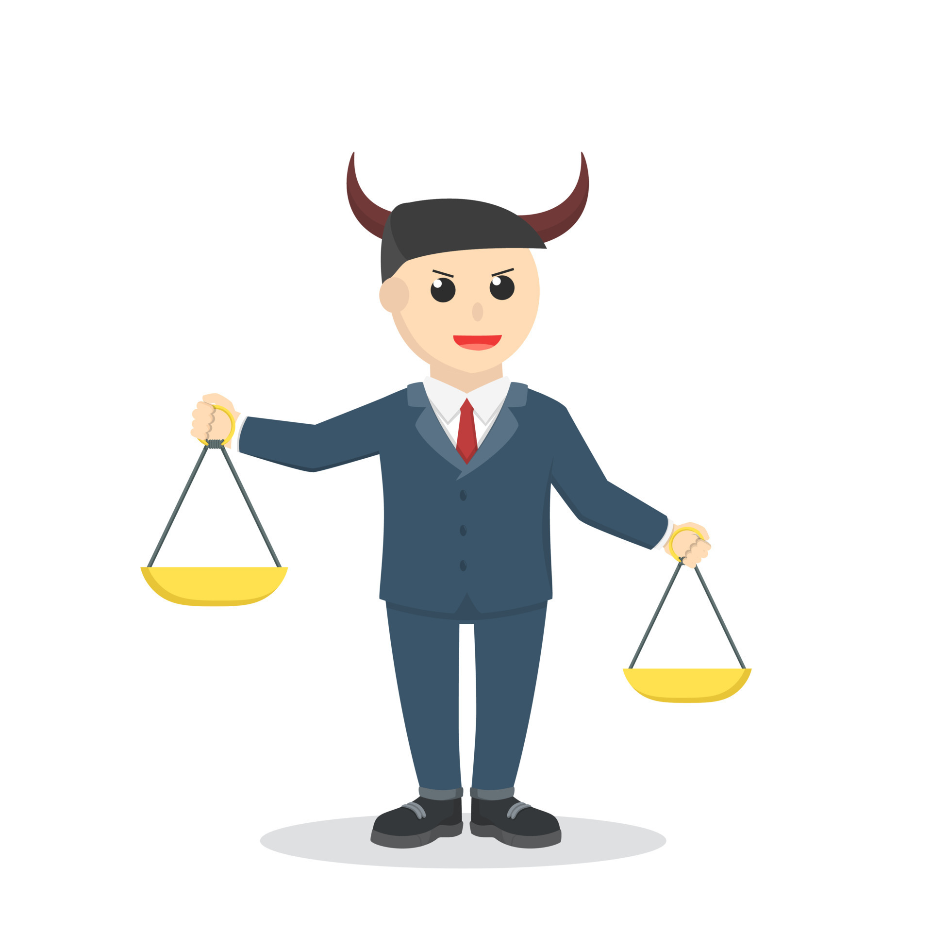 liar male lawyer design character on white background 10890264 Vector