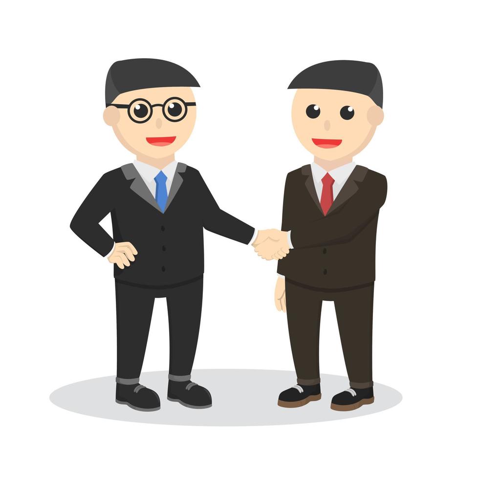 male businessman cooperation design people vector