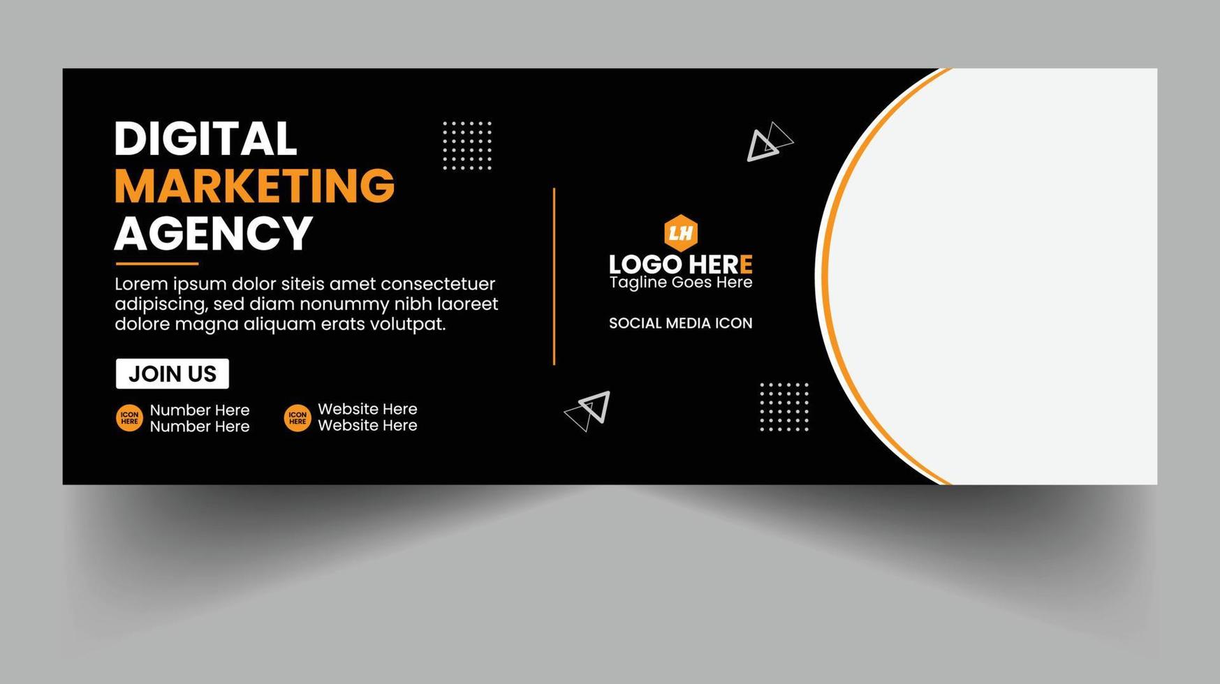 Corporate Facebook Cover Photo Design vector