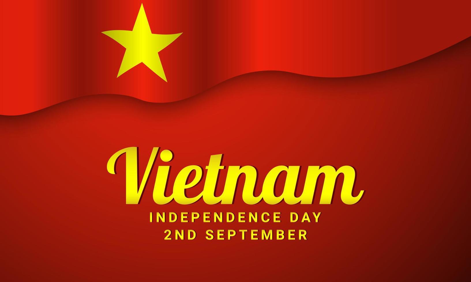 diseño de fondo del día de la independencia de vietnam. vector