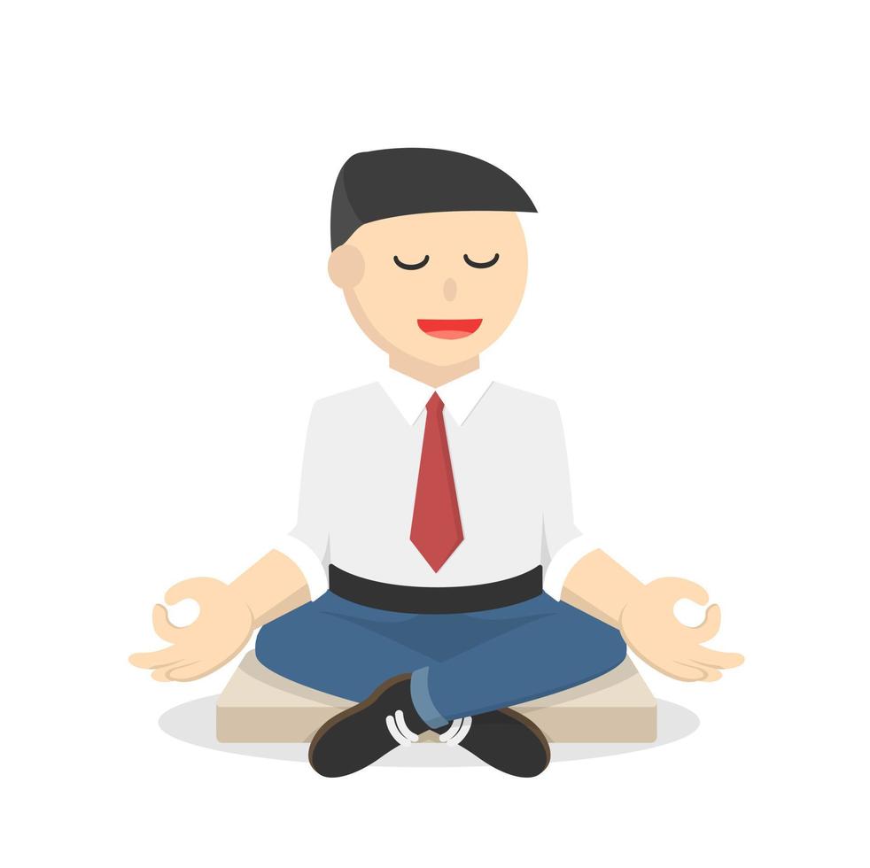male businessman relaxation design people vector