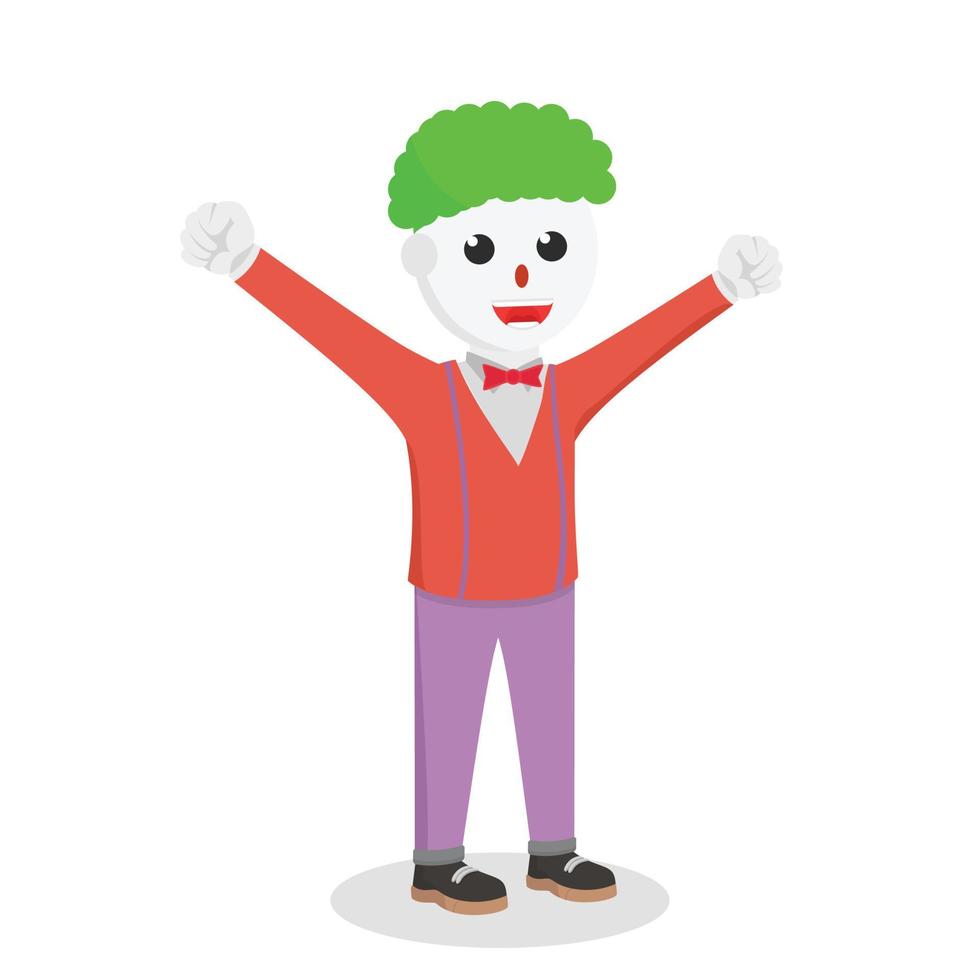 clown a job design character on white background vector