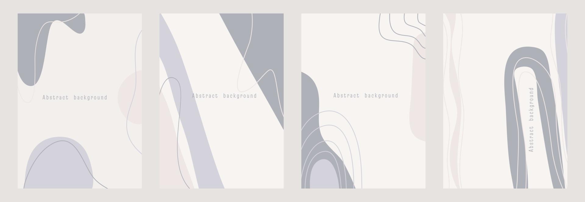 Abstract background with shapes and line art. Copy space for text. Vector illustration