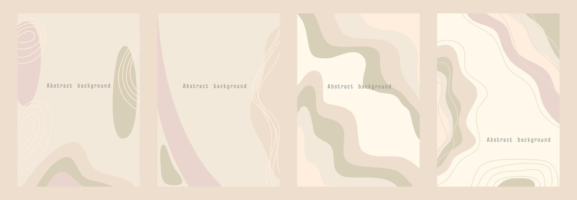 Abstract background with shapes and line art. Copy space for text. Vector illustration