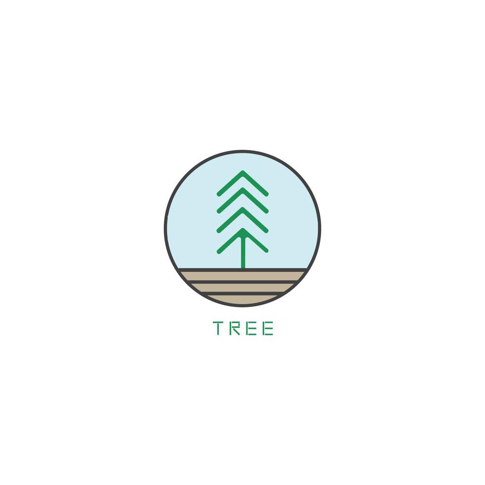 TREE LOGO. This logo depicts a tree. This logo is good for use by companies or foundations working in the field of environmental conservation. vector
