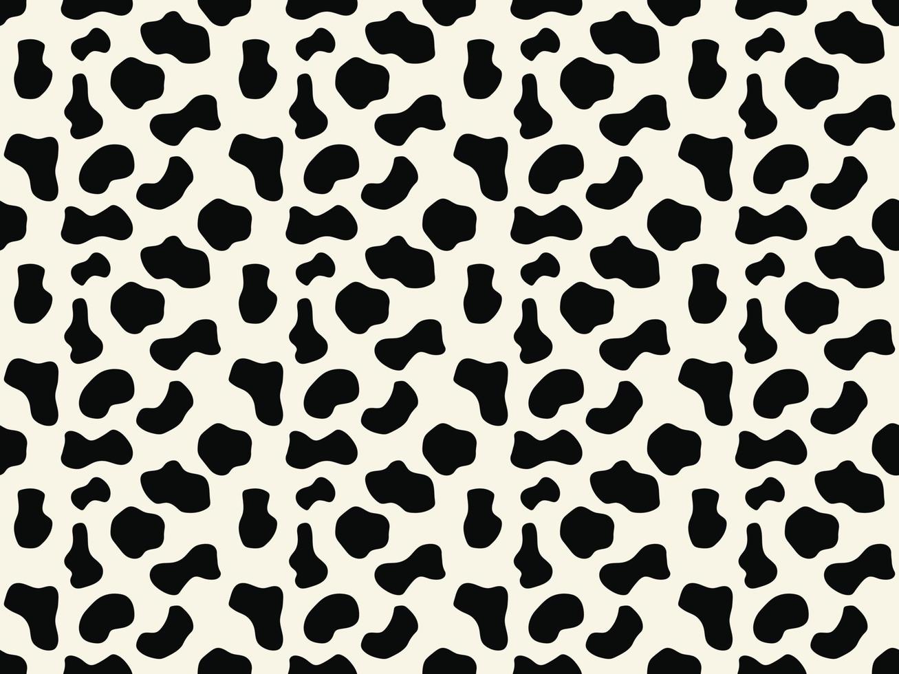 fondo de colección de moda de estampado animal de piel de leche de vaca zoológico safari fondo de patrón de mascotas sin costuras vector