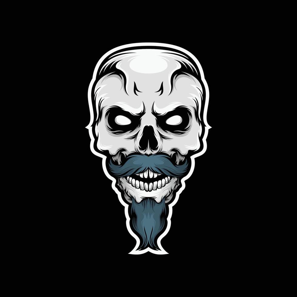 head skull illustration vector