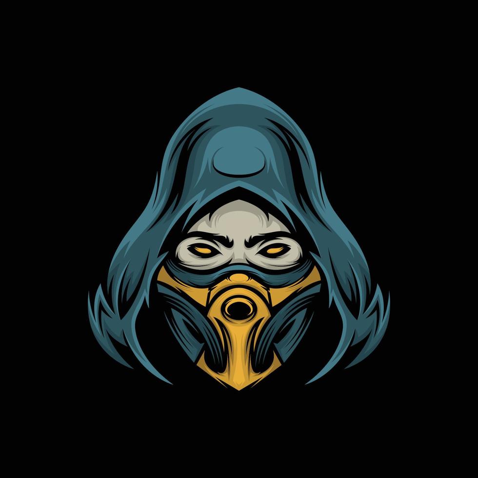 reaper mask illustration vector