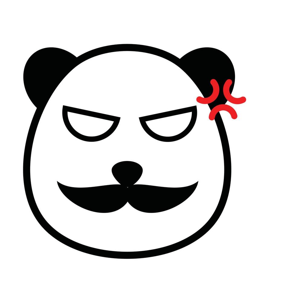 Cute panda vector