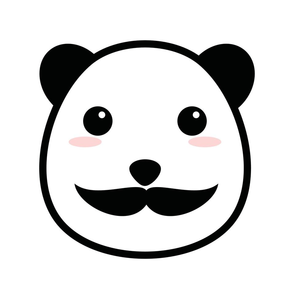 Cute panda vector