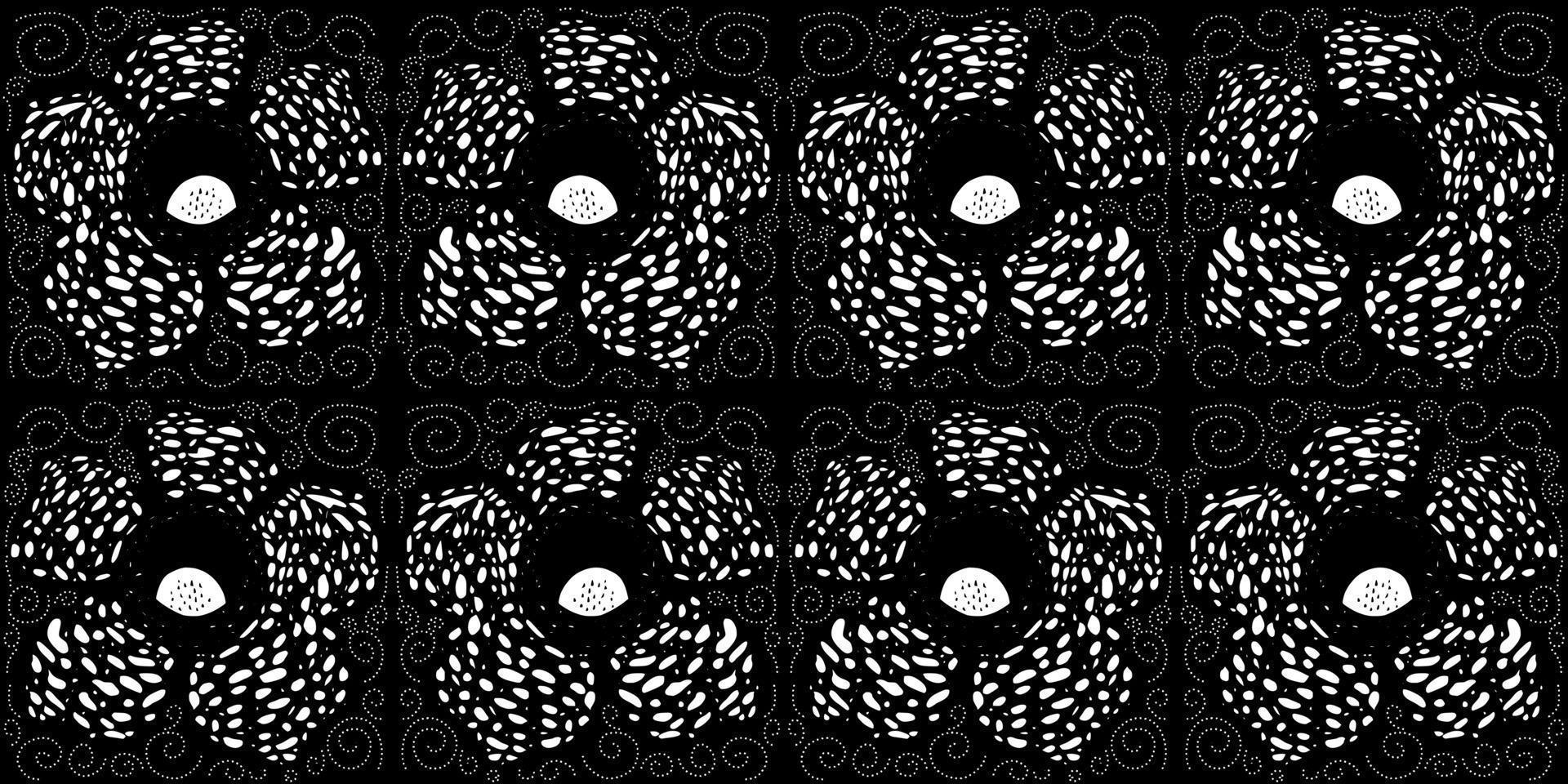 flor de rafflesia arnoldii en blanco y negro vector